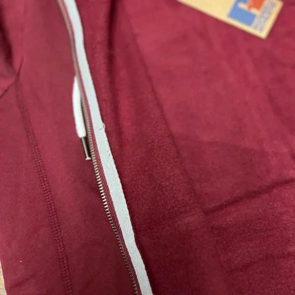 Russell Athletic Maroon Zip-Up Hoodie - Picture 6 of 10
